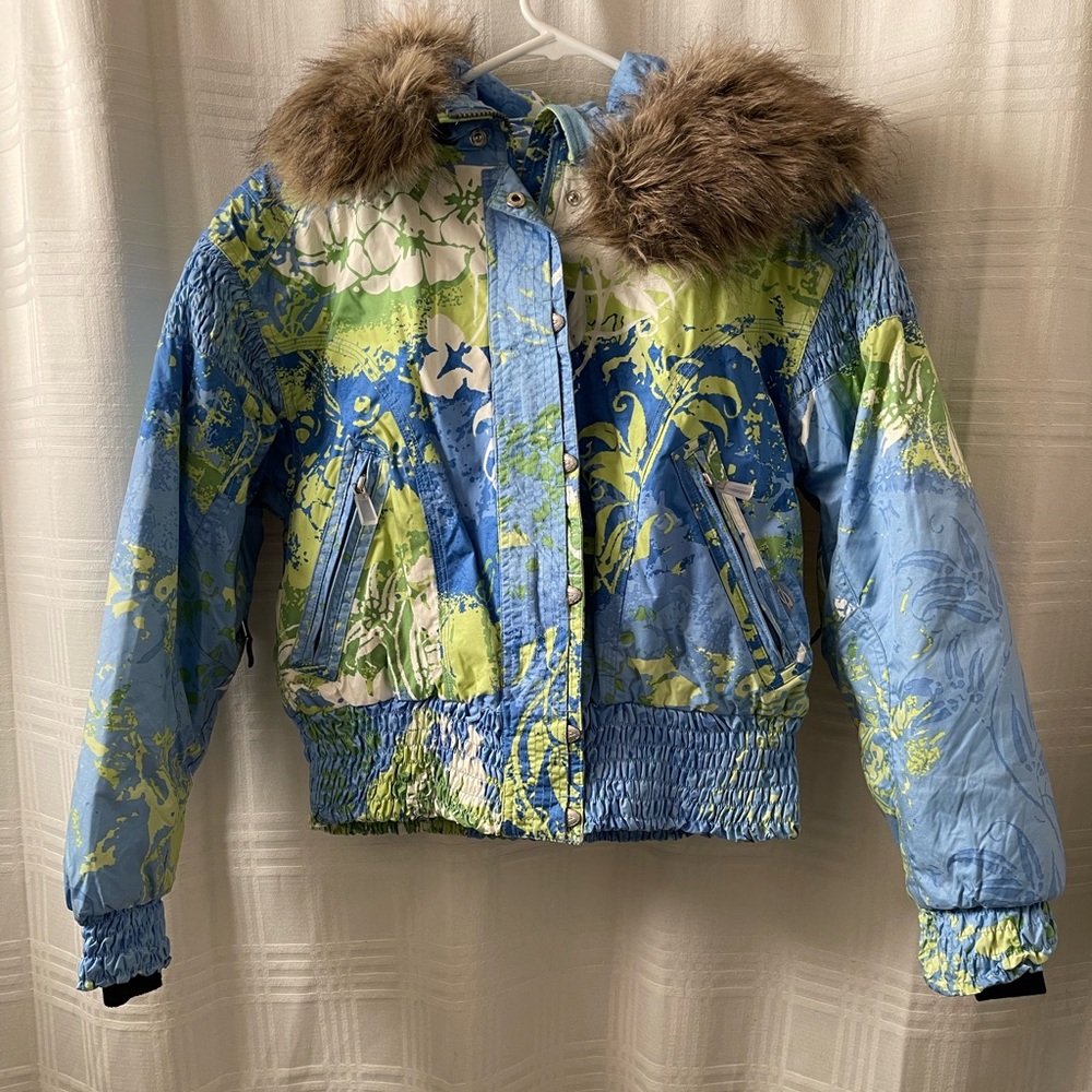 Obermeyer Fiji jacket ski snow faux fur hood - Picture 1 of 10